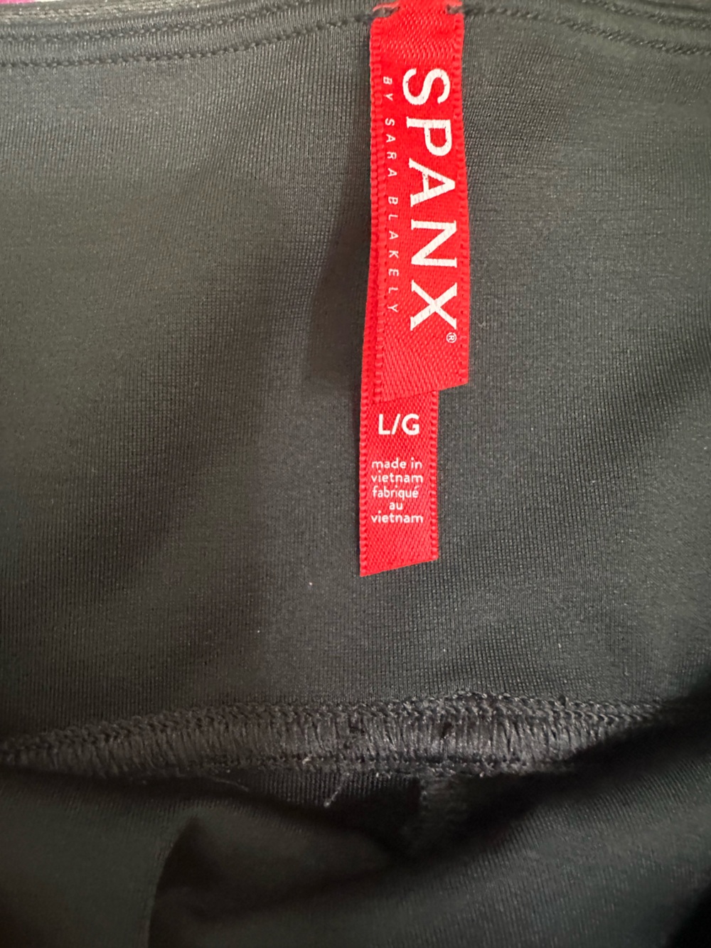 SPANX Black Faux Leather High-Waist Leggings - Picture 3 of 3